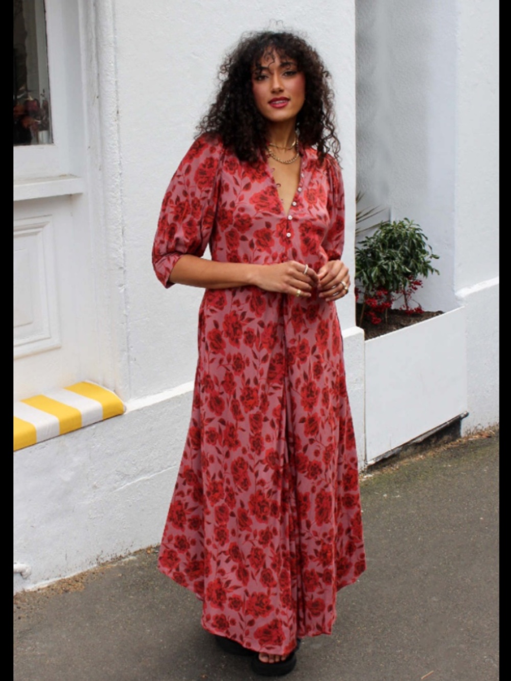 JEN'S PIRATE BOOTY HIGH SUMMER SALOON MAXI DRESS - ELECTRO FLORAL BLOOM